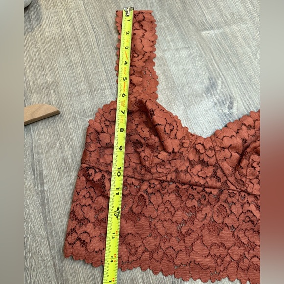 Free People Dream Away Terra Cotta Lace Brami Small - Picture 6 of 9